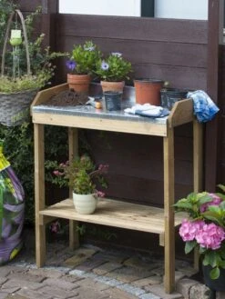 Nature Oppottafel Hout 85 X 42 Cm -Tuingereedschaps Winkel 0bec9e43b8b0a533d30608d0eb5c881e