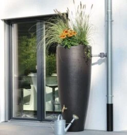 Design Regenton Vaas Mokka 300 Liter -Tuingereedschaps Winkel 20f6554f8f2582f52757784e3013f308