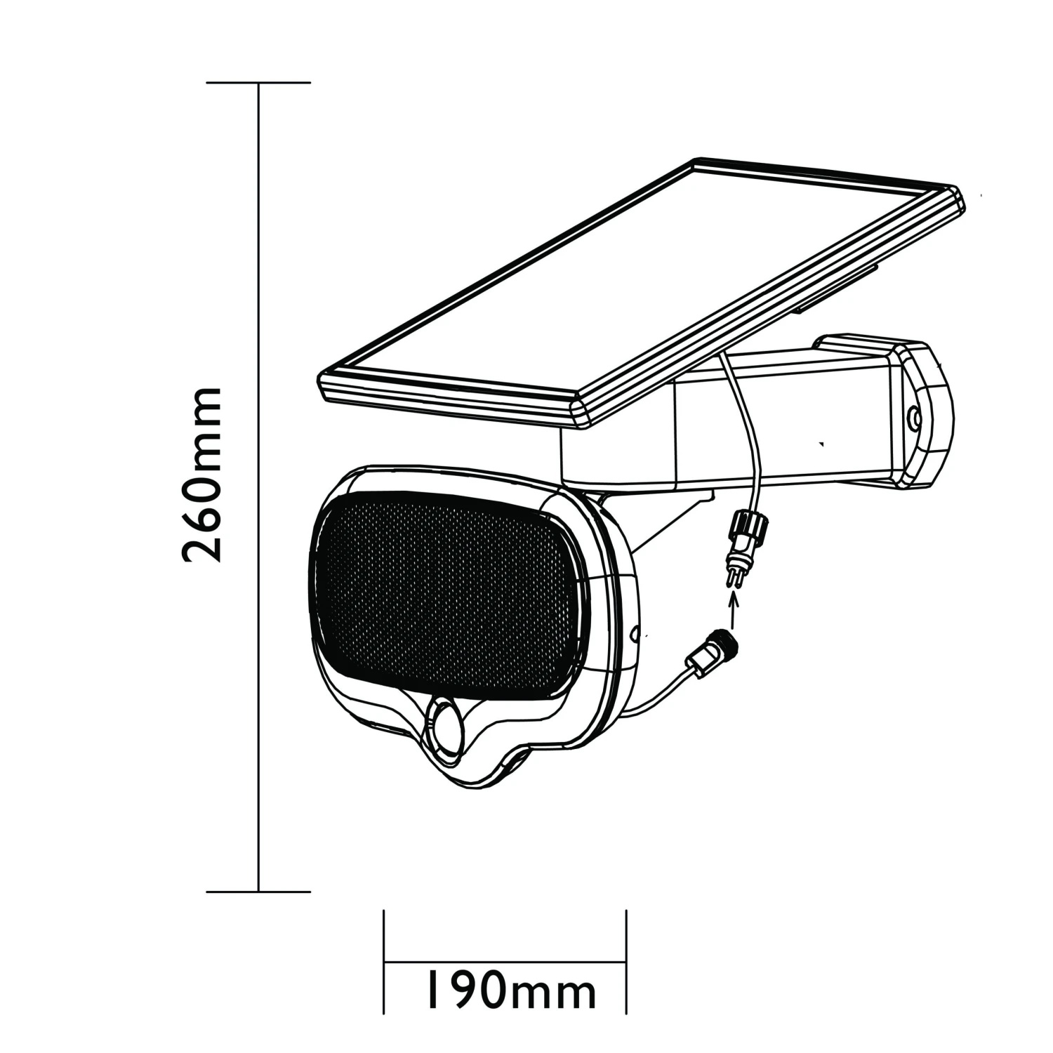 Luxform Intelligent Solar Montevideo 500 Lumen Security Light 4 Luxform Intelligent Solar Montevideo 500 Lumen Security Light - Afbeelding 2