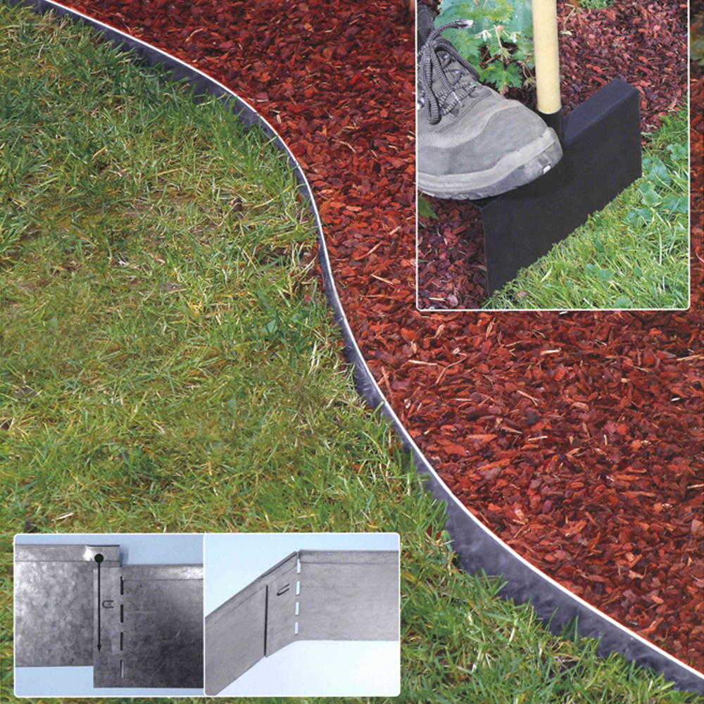 Graskant Metaal 13 X 118 Cm 4 Graskant Metaal 13 X 118 Cm - Afbeelding 2