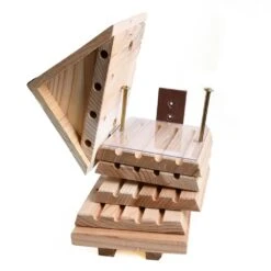 Houten Bijenkorf Stapelbaar Flip Top | Insectenhotel -Tuingereedschaps Winkel 7HmNQAno
