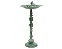 Vogelbad Op Hoge Voet IJzer Blauw