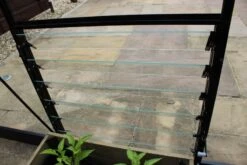 Halls Louvreraam 6L 610 X 610 Mm Veiligheidsglas Groen