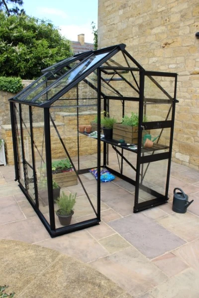 Royal Well Tuinkas Burford 66 Zwart Gecoat Veiligheidsglas 3mm 5 Royal Well Tuinkas Burford 66 Zwart Gecoat Veiligheidsglas 3mm - Afbeelding 3