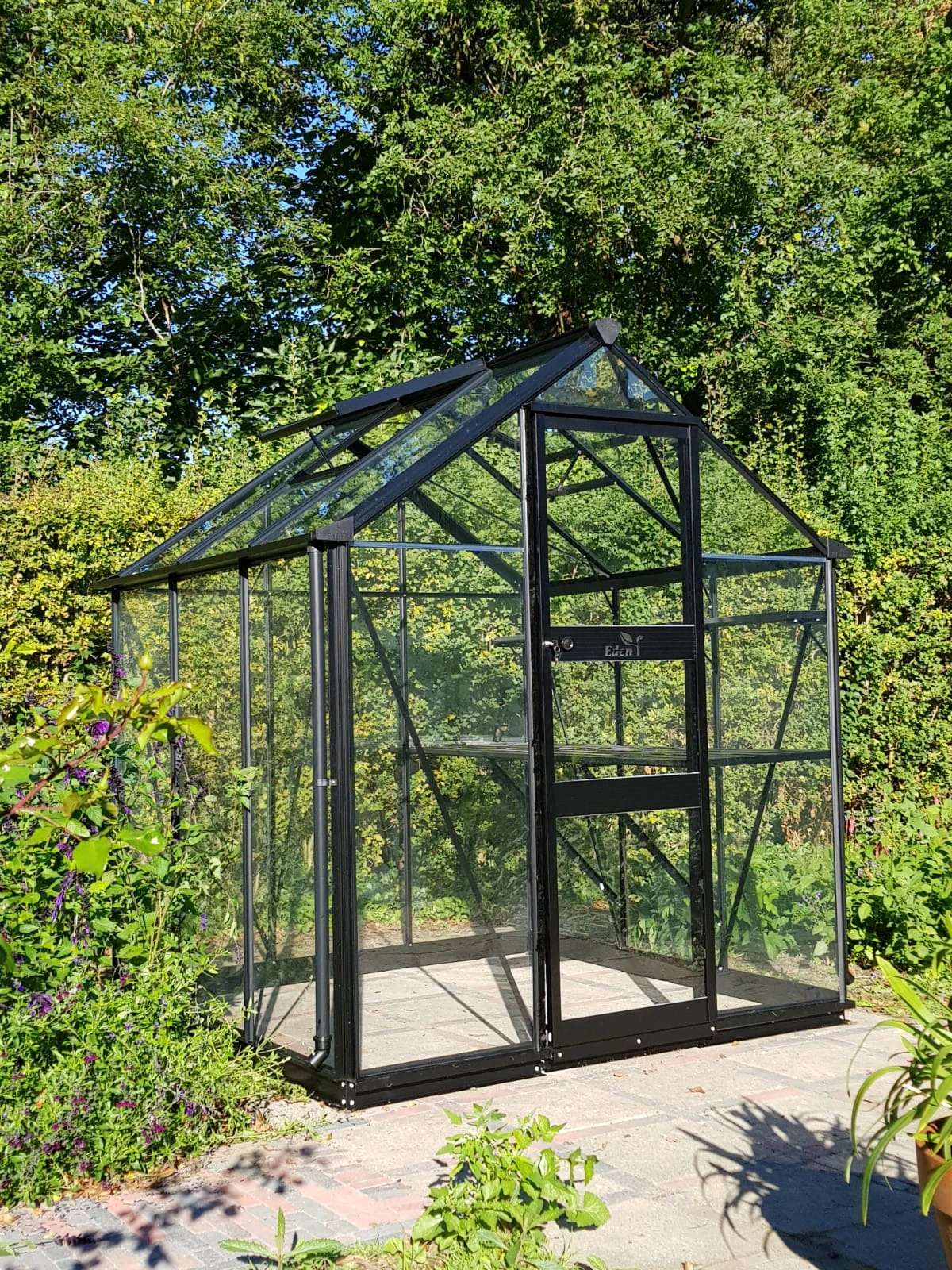 Royal Well Tuinkas Burford 66 Zwart Gecoat Veiligheidsglas 3mm 8 Royal Well Tuinkas Burford 66 Zwart Gecoat Veiligheidsglas 3mm - Afbeelding 6