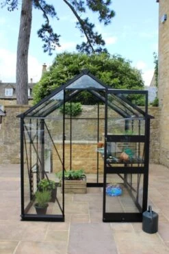 Royal Well Tuinkas Burford 86 Zwart Gecoat Veiligheidsglas 3mm