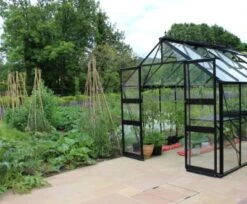 Royal Well Tuinkas Blockley 128 Zwart Gecoat Veiligheidsglas 3mm