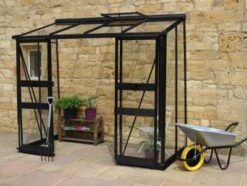 Royal Well Muurkas Broadway 84 Zwart Gecoat Veiligheidsglas 3mm