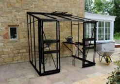 Royal Well Muurkas Broadway 86 Zwart Gecoat Veiligheidsglas 3mm