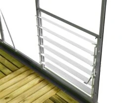 Halls Louvreraam 6L 610 X 610 Mm Veiligheidsglas Blank