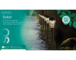 Tuinlampen Set Solar Zwart Kunststof 10 Stuks 8 Tuinlampen Set Solar Zwart Kunststof 10 Stuks -Tuingereedschaps Winkel 895822v