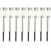 Tuinlampen Set Solar Zilver RVS 10 Stuks -Tuingereedschaps Winkel 895823s1