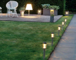 Tuinlampen Set Solar Zilver RVS 10 Stuks -Tuingereedschaps Winkel 895823s4