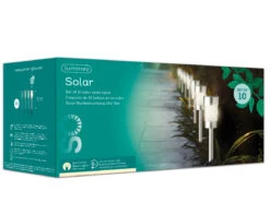 Tuinlampen Set Solar Zilver RVS 10 Stuks -Tuingereedschaps Winkel 895823v