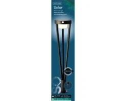 Solar Staande Lamp RVS Zwart Lang -Tuingereedschaps Winkel 897672v