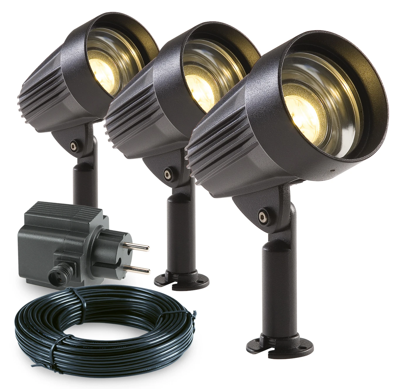 Garden Lights Tuinspot Set Corvus LED 3 Stuks 3 Garden Lights Tuinspot Set Corvus LED 3 Stuks