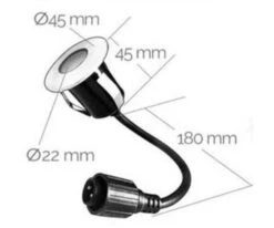 Easy Connect Led Grond Spot Blauw 6 Stuks 7 Easy Connect Led Grond Spot Blauw 6 Stuks -Tuingereedschaps Winkel Easy Connect Led grond spot 0.8 w 60 lm Blauw 2