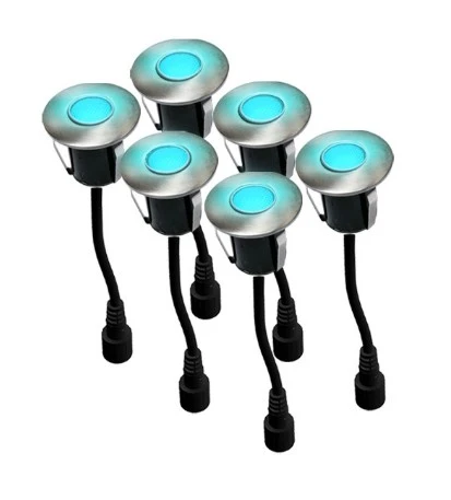 Easy Connect Led Grond Spot Blauw 6 Stuks 3 Easy Connect Led Grond Spot Blauw 6 Stuks