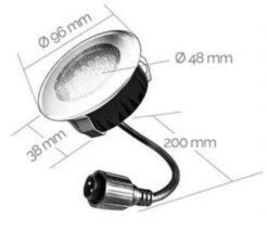 Easy Connect Led Grond Spot Wit Ø 9,5CM -Tuingereedschaps Winkel Easy Connect Led grond spot wit O 95CM 2