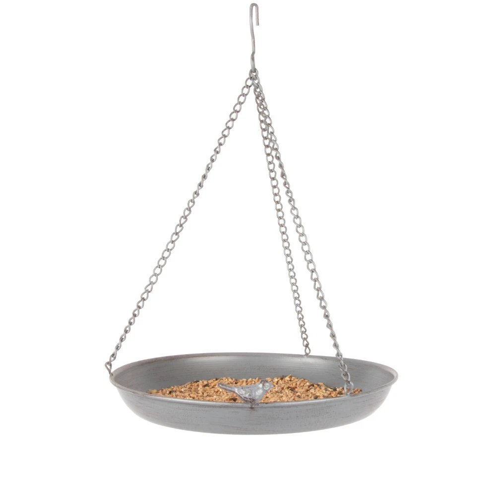 Esschert Grey Metal Hangend Vogelbad 4 Esschert Grey Metal Hangend Vogelbad - Afbeelding 2