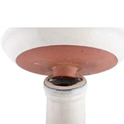 Esschert Vogelbad Op Voet Keramiek Creme -Tuingereedschaps Winkel FB423 02