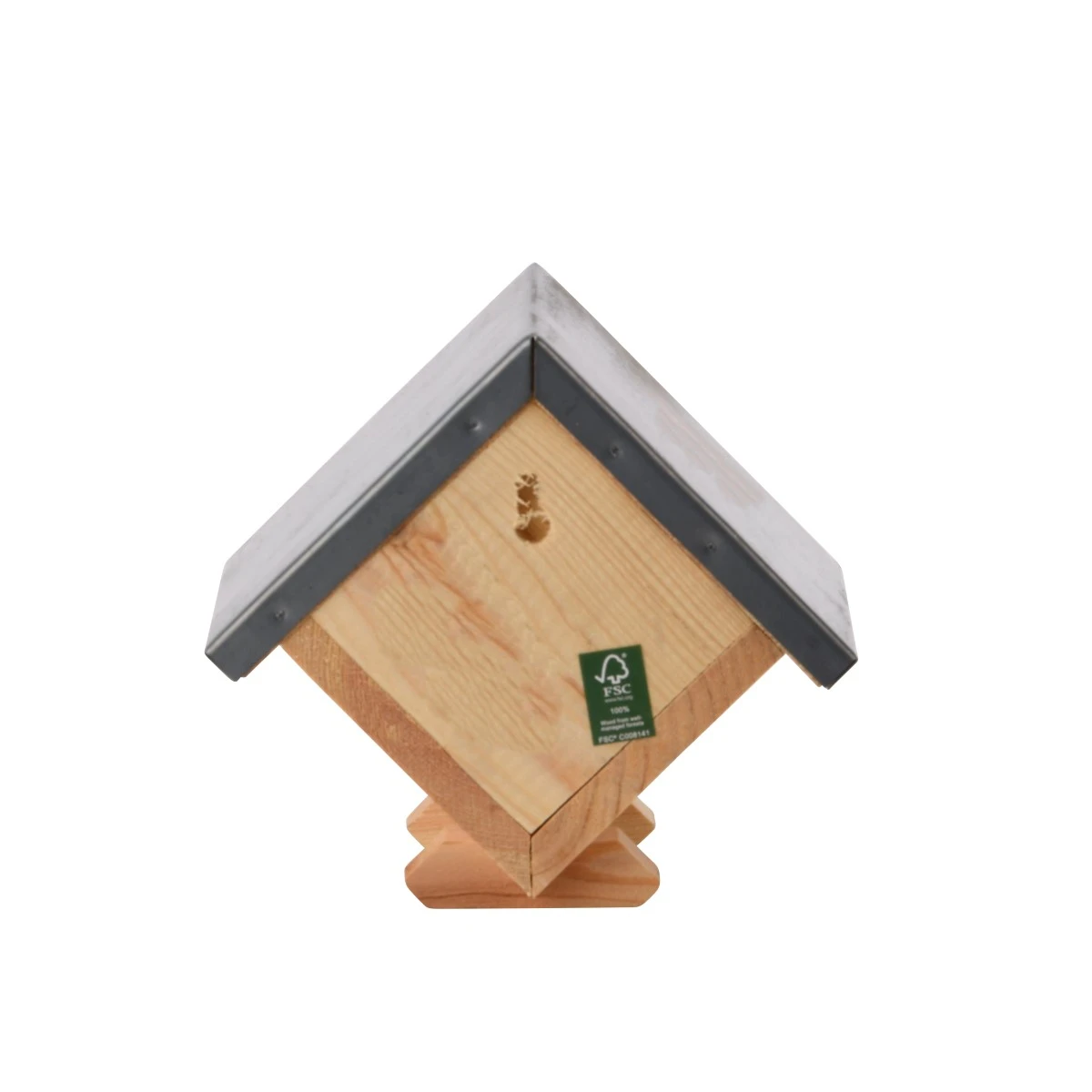 Esschert Vogelvoederhuis Pindakaashuisje Vierkant 6 Esschert Vogelvoederhuis Pindakaashuisje Vierkant - Afbeelding 4