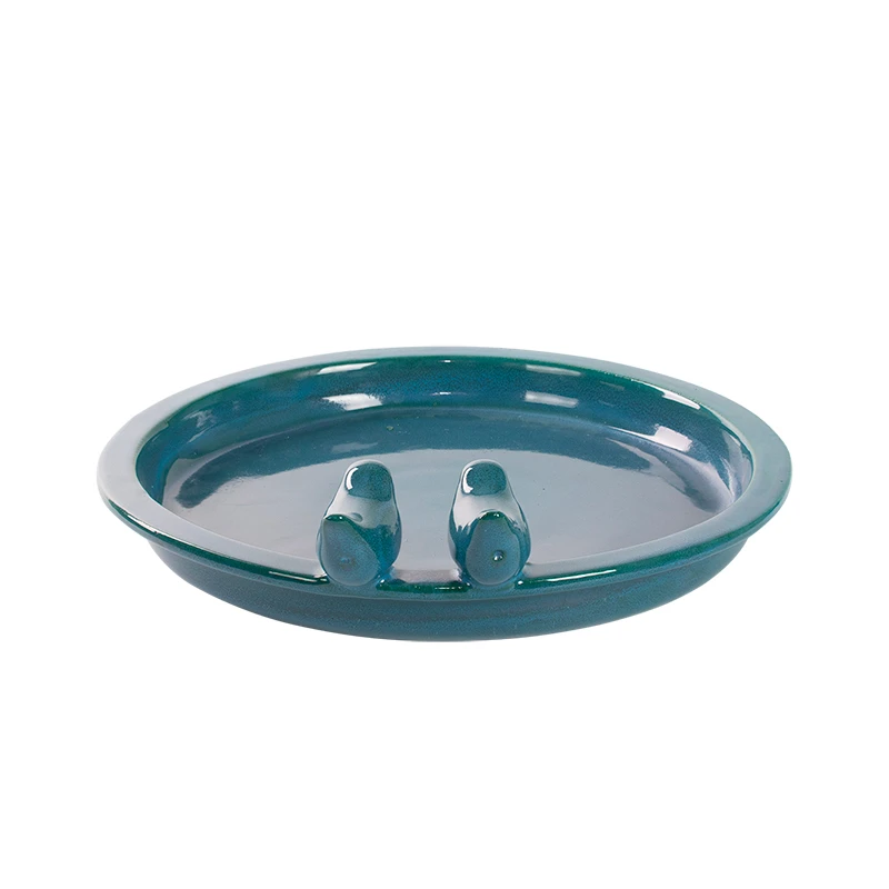 Esschert Vogelbad Keramiek Rond Petrol L 8 Esschert Vogelbad Keramiek Rond Petrol L - Afbeelding 6