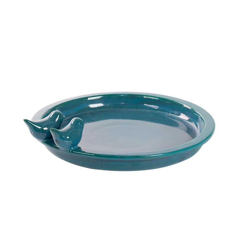 Esschert Vogelbad Keramiek Rond Petrol L 9 Esschert Vogelbad Keramiek Rond Petrol L - Afbeelding 7