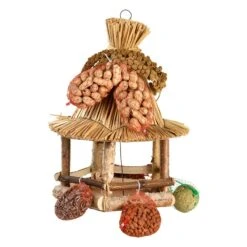 Esschert Vogelhangerhuisje Stro Met Voer
