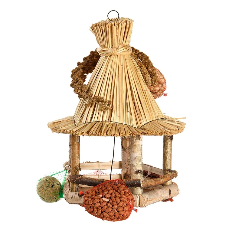 Esschert Vogelhangerhuisje Stro Met Voer 7 Esschert Vogelhangerhuisje Stro Met Voer - Afbeelding 5