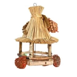 Esschert Vogelhangerhuisje Stro Met Voer 15 Esschert Vogelhangerhuisje Stro Met Voer -Tuingereedschaps Winkel FB850 06