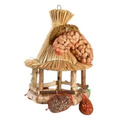 Esschert Vogelhangerhuisje Stro Met Voer 17 Esschert Vogelhangerhuisje Stro Met Voer -Tuingereedschaps Winkel FB850 08