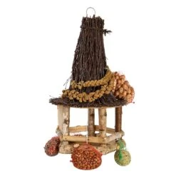 Esschert Vogelhangerhuisje Berken Met Voer -Tuingereedschaps Winkel FB851 05