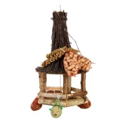 Esschert Vogelhangerhuisje Berken Met Voer -Tuingereedschaps Winkel FB851 07