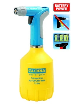 Gloria AutoPump Mini - 1 Liter Fijnsproeier NBR + LED Verlichting -Tuingereedschaps Winkel GLORIA20AutoPump20Mini20Handspruher20 202