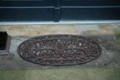 Esschert Deurmat Gietijzer Ovaal -Tuingereedschaps Winkel LH47 43