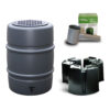 Harcostar Kunststof Regenton Antraciet 168 Liter Met Voet En Vulautomaat -Tuingereedschaps Winkel Regentonset 3