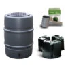 Harcostar Kunststof Regenton Antraciet 168 Liter Met Voet En Vulautomaat -Tuingereedschaps Winkel Regentonset 3
