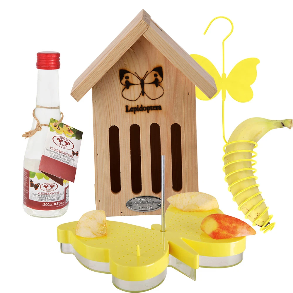 Esschert Insectenhotel Vlinderkast Set Met Nectar Voederschaal En Voederhouder 3 Esschert Insectenhotel Vlinderkast Set Met Nectar Voederschaal En Voederhouder