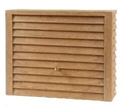 Design Regenton Vierkant Licht Hout 350 Liter