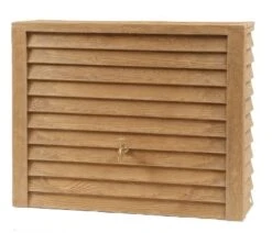 Design Regenton Vierkant Licht Hout 350 Liter