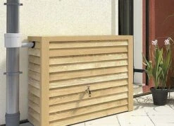 Design Regenton Vierkant Hout Donker 350 Liter -Tuingereedschaps Winkel cf48243c2977748f354ffe9880b77b92