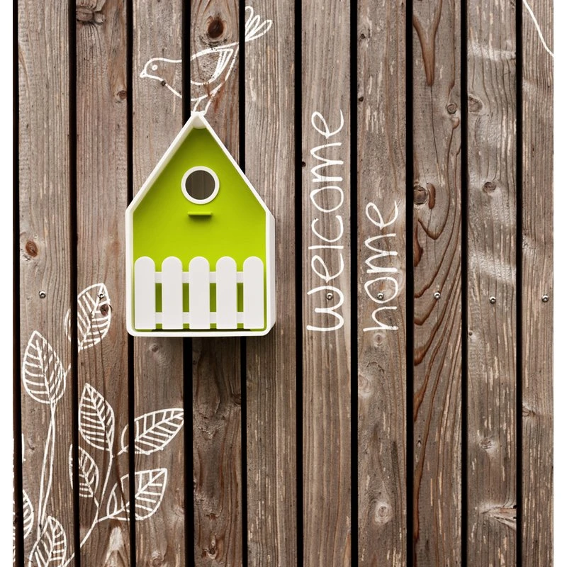 Emsa Vogelhuis Landhaus Grijsblauw 4 Emsa Vogelhuis Landhaus Grijsblauw - Afbeelding 2