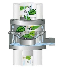 Garantia Regentonvulautomaat Grijs 70/100 Mm - 50m² -Tuingereedschaps Winkel garantia vulautomaat afsluiter bladvanger2