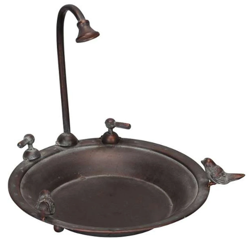 Vogelbad Vogelbad Kraan ø 33 Cm Metaal 3 Vogelbad Vogelbad Kraan ø 33 Cm Metaal