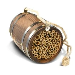 Houten Bijenhuis Wijnvat Hangend