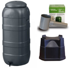 Harcostar Rainsaver Regenton 100 Liter Antraciet Met Vulautomaat En Hele Voet