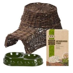 Esschert Egelmand Set | Egelhuis Met Voederbakje En 750g Egelvoer