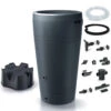 Tube Regenton 2 In 1 230 Liter Antraciet Met Voet En Aftap En Vu -Tuingereedschaps Winkel tube regenton nieuwe set