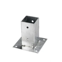Waelbers Paalhouder Op Plaat Verzinkt 121 X 121 X 150 Mm